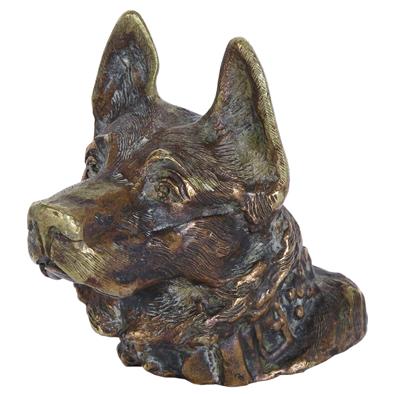 Kühlerfigur "Schäferhundekopf" - Automobilia