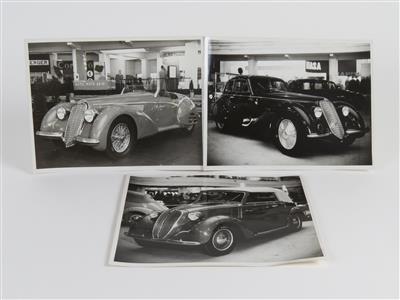 3 Fotografien - Historická motorová vozidla