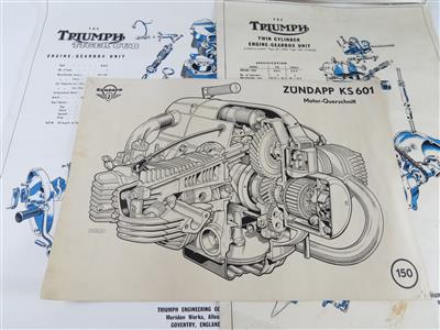 Konvolut Schulungsplakate - Vintage Motor Vehicles and Automobilia