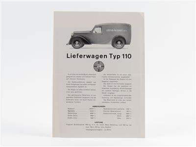 Steyr "Lieferwagen Typ 110" - Vintage Motor Vehicles and Automobilia