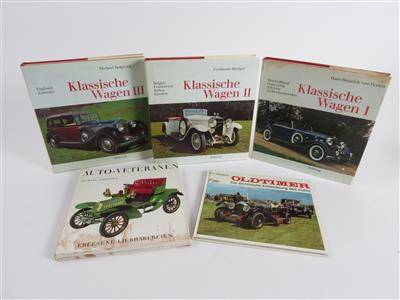 Konvolut Bücher - Klassische Fahrzeuge und Automobilia