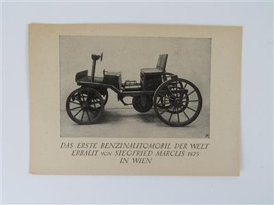 Postkarte mit Sonderstempel - Historická motorová vozidla