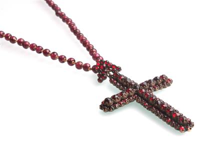 Granat Kreuz - Jewellery
