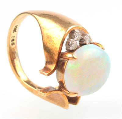 Opal-Brillant Ring - Klenoty