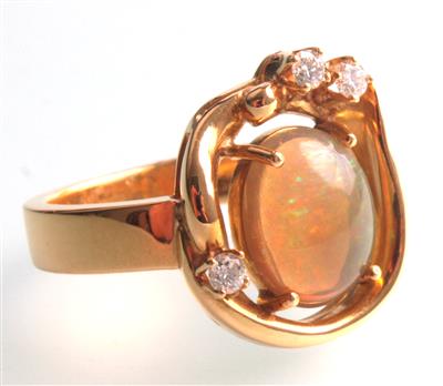 Opal-Brillant Ring - Jewellery