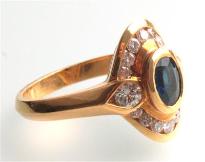 Saphir-Brillant Ring - Jewellery