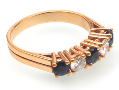 Brillant-Saphir Ring - Gioielli