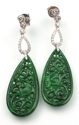 Jade-Brillant Ohrringe - Jewellery