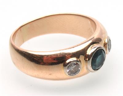 Brillant-Saphir Ring - Gioielli