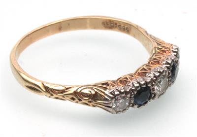 Brillant-Saphir Ring - Klenoty