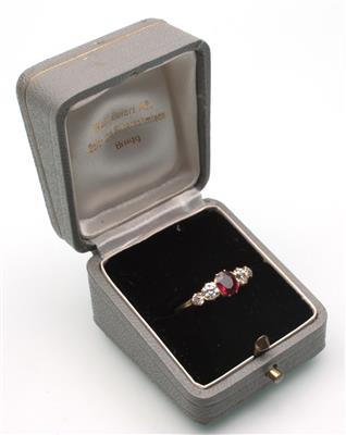 Rubin-Diamant Ring - Jewellery