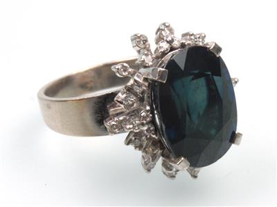 Saphir-Diamant Ring - Gioielli