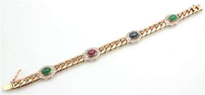 Brillant Farbstein Armband - Gioielli