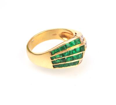 Brillant Smaragd Ring - Osterauktion Teil 1 - Juwelen und Schmuck