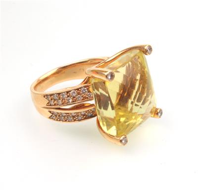 Prasiolith Brillant Ring - Jewellery