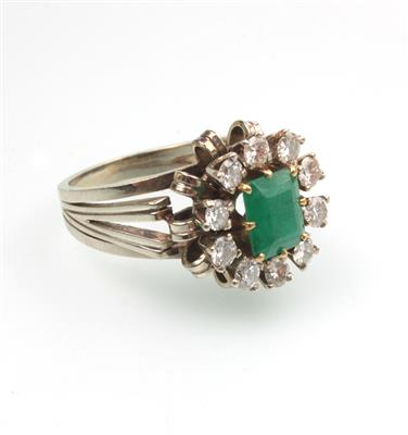 Smaragd Brillant Ring - Osterauktion Teil 1 - Juwelen und Schmuck