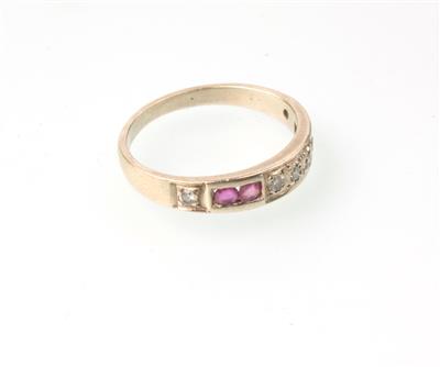 Brillant Rubin Ring - Schmuck und Uhren Onlineauktion