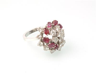 Brillant-Rubin Ring - Jewellery
