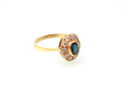 Saphir-Brillant Ring - Klenoty