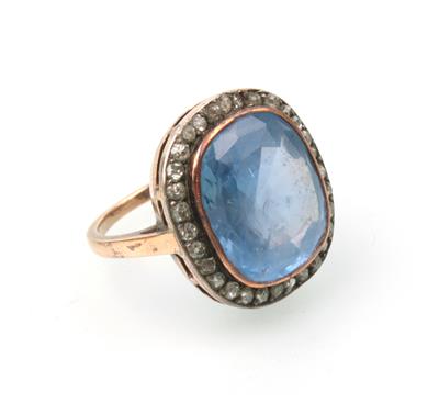 Saphir Diamant Ring - Schmuck und Uhren Onlineauktion