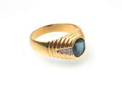 Brillant-Saphir-Ring - Klenoty