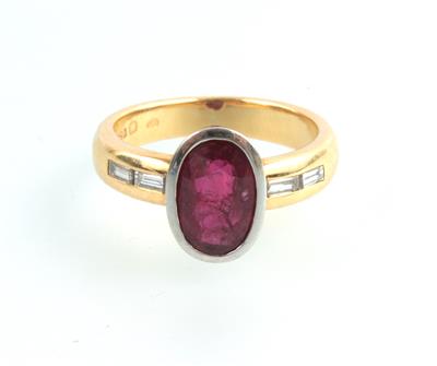 Rubin-Diamant Ring - Gioielli