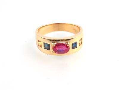 Rubin Saphir Ring - Klenoty