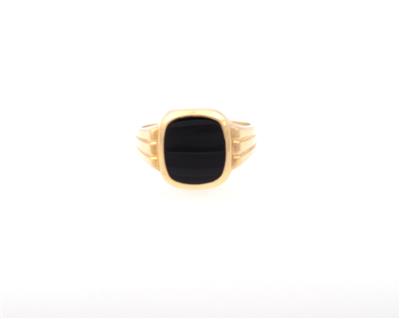 Onyx Herrenring - Schmuck und Uhren online auction