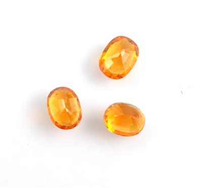 3 lose gelbe Saphire 3,99 ct - Gioielli