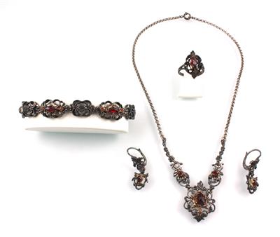 Granat Schmuckset - Schmuck und Uhren