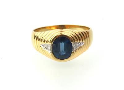 Saphir Brillant Ring - Klenoty