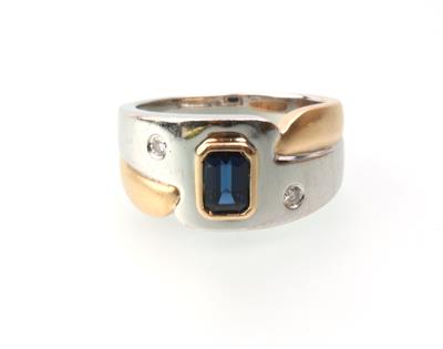 Saphir Brillant Ring - Klenoty