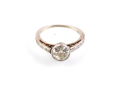 Altschliffbrillant-Diamantring zus. ca. 1,30 ct - Christmas auction II