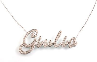 Brillcollier "Giulia" zus. ca. 0,75 ct - Christmas auction II