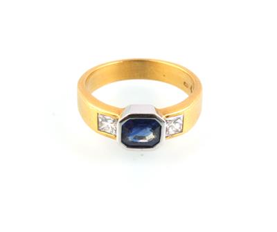 Saphir Diamantring zus. ca. 1,30 ct - Weihnachtsauktion - Juwelen und Schmuck