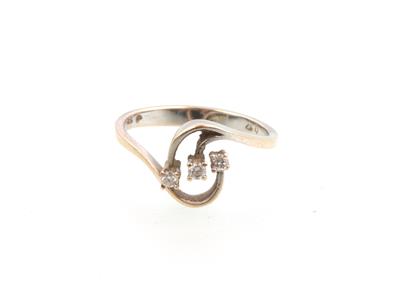 Brillant Ring zus. 0,12 ct - Jewellery