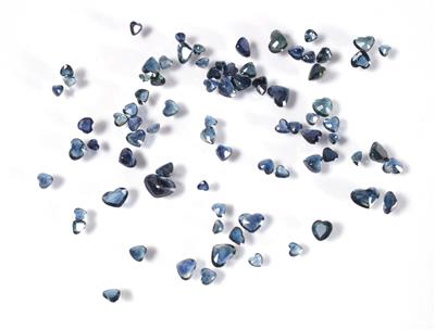 Lot aus losen Saphiren im Herzschliff 30,08 ct - Klenoty