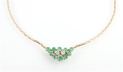 Smaragd Brillantcollier - Gioielli