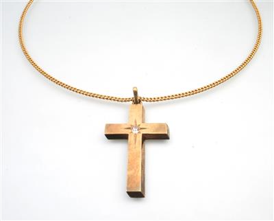 Altschliffbrillantkreuz ca. 0,25 ct - Klenoty a náramkové