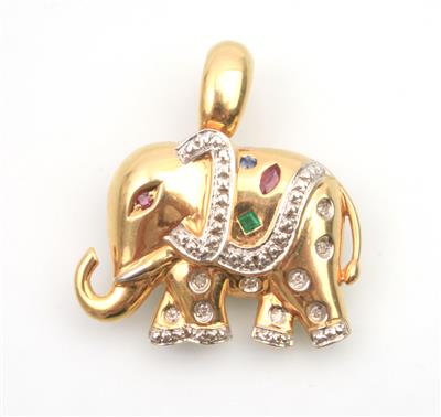 Collantanhänger "Elefant" - Schmuck und Uhren