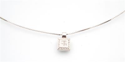 Diamantanhänger zus. ca. 0,35 ct - Jewellery and watches