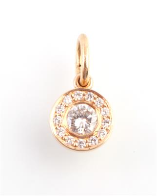 Brillantanhänger zus. ca. 0,30 ct - Jewellery and watches