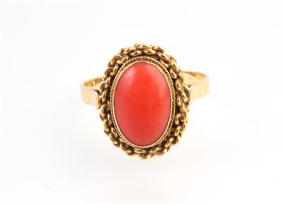 Korallen Ring - Jewellery and watches