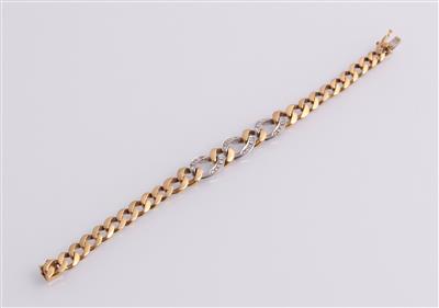 Achtkantdiamantarmband zus. ca. 0,45 ct - Gioielli e orologi