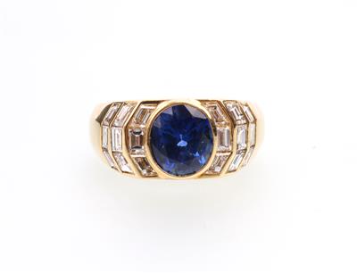 Saphir Diamant Ring - Vánoční aukce