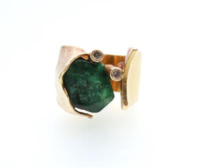 Smaragd Diamantring - Christmas auction