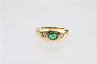 Brillant Smaragd Allianz Ring - Gioielli e orologi