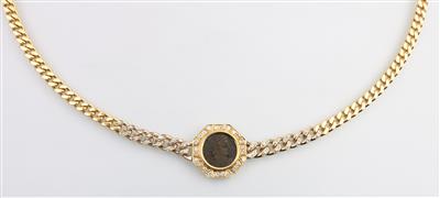 Brillantcollier zus. ca. 0,95 ct - Schmuck und Uhren