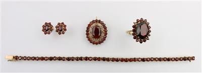 Granatgarnitur - Jewellery and watches