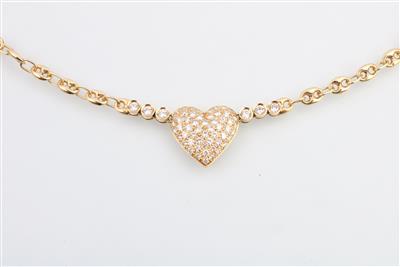 Brillantcollier zus. ca. 1,50 ct - Gioielli e orologi